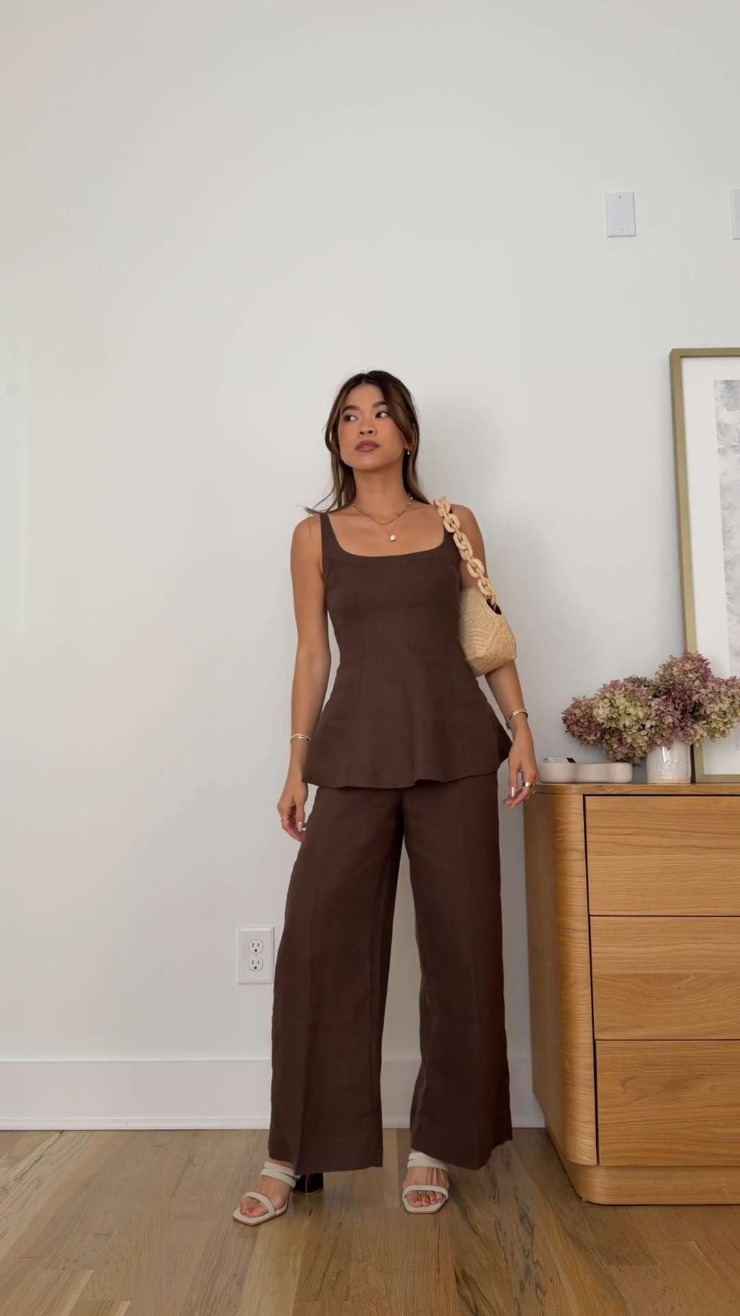 Such a cute set to wear in the summer! This @abercrombie linen set looks and feels amazing.

Sizing info:
-Abercrombie 100% Linen Peplum Top (XS in Brown) 
-Abercrombie 100% Linen High Rise Cropped Wide Leg Pant (24 Regular in Brown)
-Alohas Indiana Stone Beige Leather Sandals

Petite style, petite fashion, mom outfit, mom style, petite pants, petite outfit ideas, petite outfits, best pants for petite, petite denim, spring style, spring outfits, beach outfits, vacation outfits, summer outfits, Summer style, summer trends, linen set, linen outfit, summer linen

#LTKootd #LTKPetite #LTKTravel