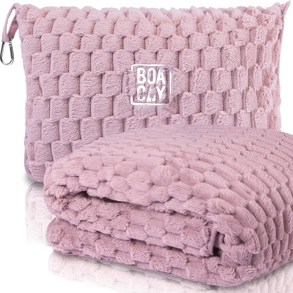 BOACAY Packable Travel Blanket for Airplane, Car - Compact Office Blanket - Portable Pillow for A... | Amazon (CA)