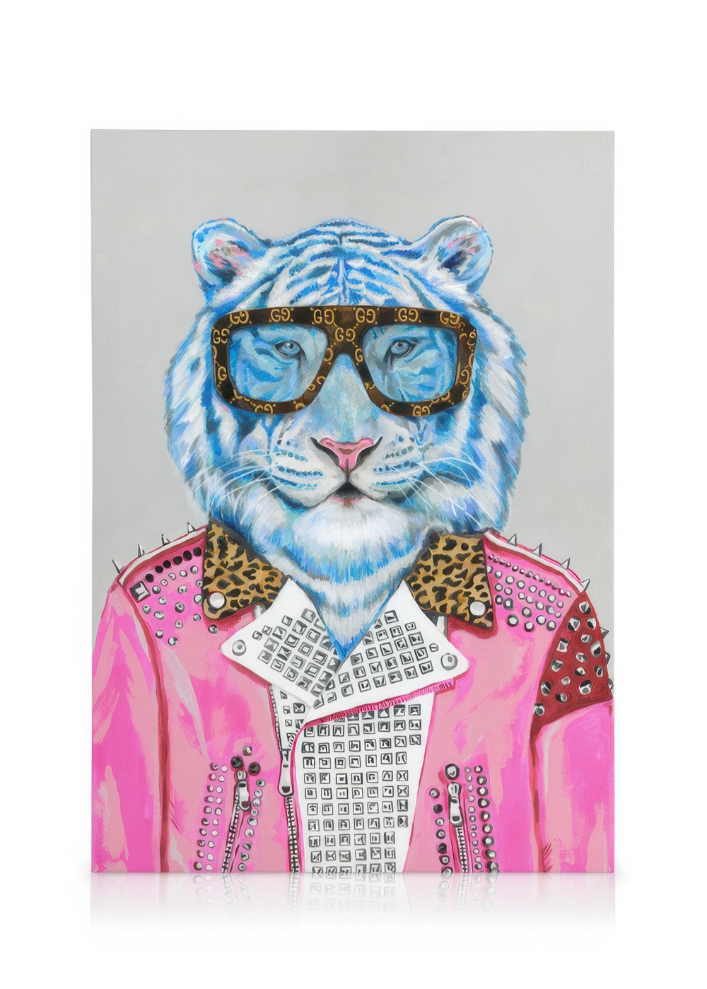 Heather Perry - Artsy Blue Tiger Canvas print | Desenio