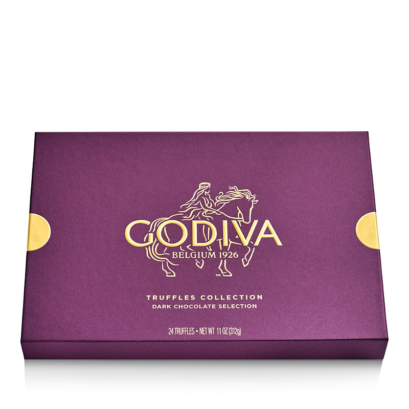 Godiva Chocolatier Dark Chocolate Truffles Gift Box, 24 Piece | Bloomingdale's (US)