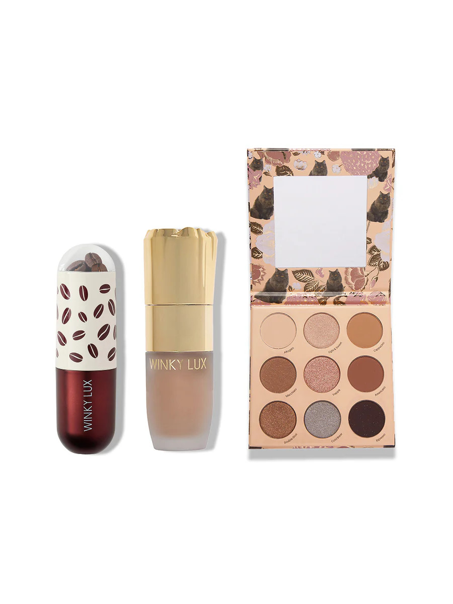 Brew-tiful Trio Bundle – Lip Balm, Eyeshadow & Bronzer | Winky Lux | Winky Lux