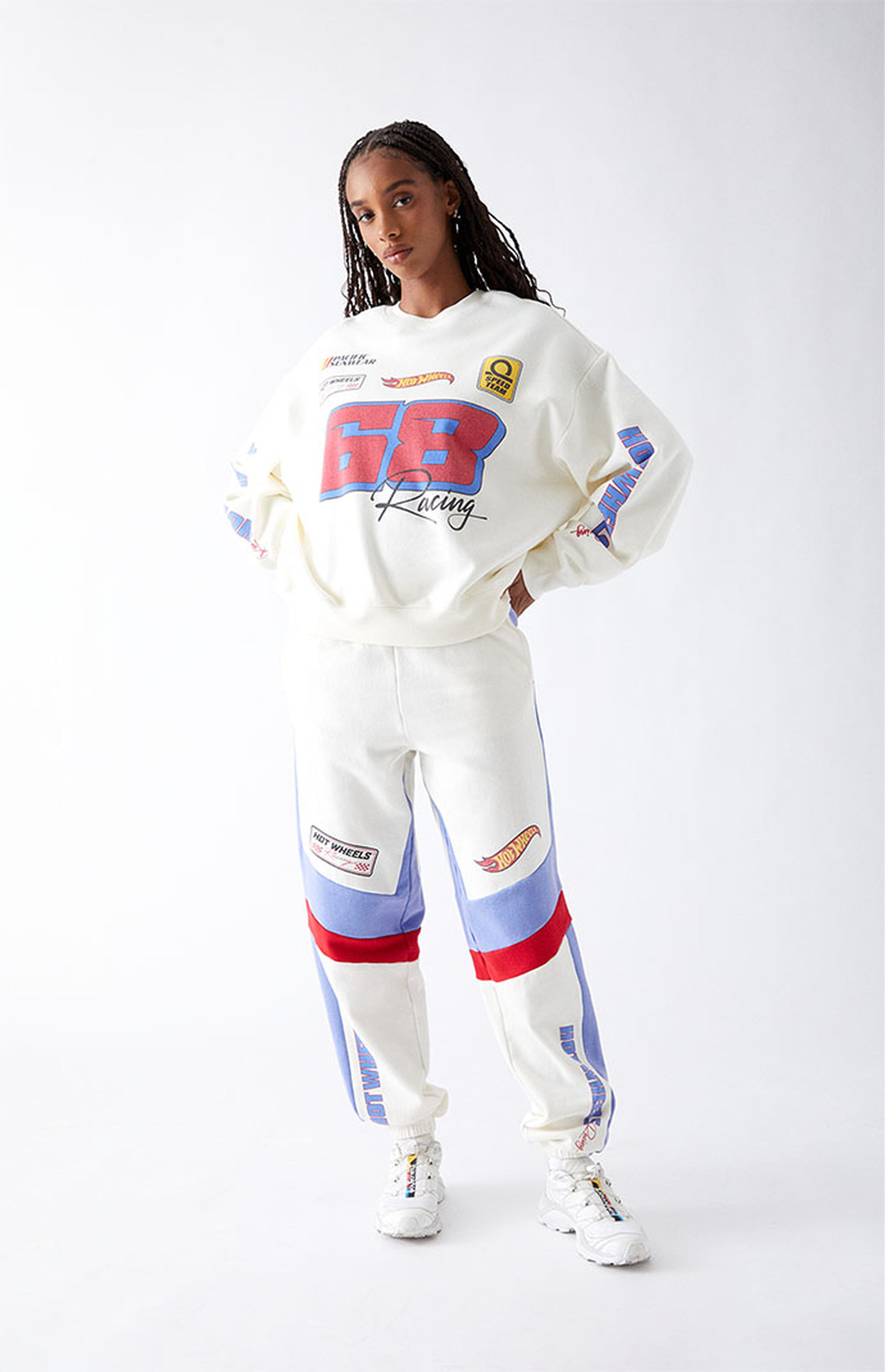 Hot Wheels Circuit Racing Crew Neck Sweatshirt | PacSun