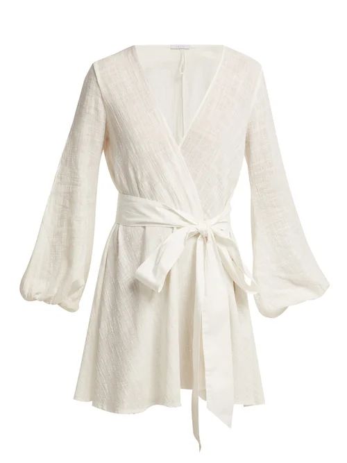 Kalita - Gaia Tie Waist Cotton Dress - Womens - White | Matches (US)