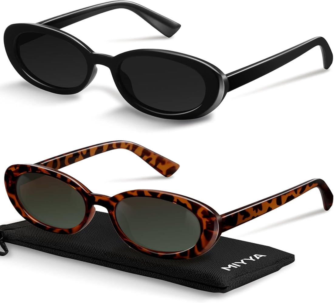 miyya Old Money Polarized Oval Sunglasses – 2025 Edition, UV400 Protection, Feather-Light Fit &... | Amazon (US)