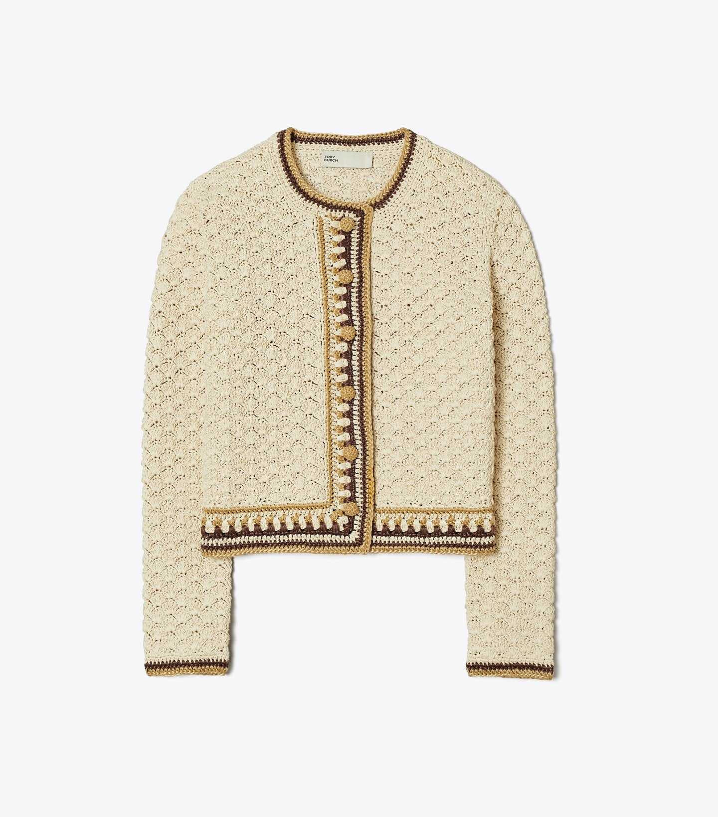 HAND-CROCHETED COTTON KENDRA CARDIGAN | Tory Burch (US)