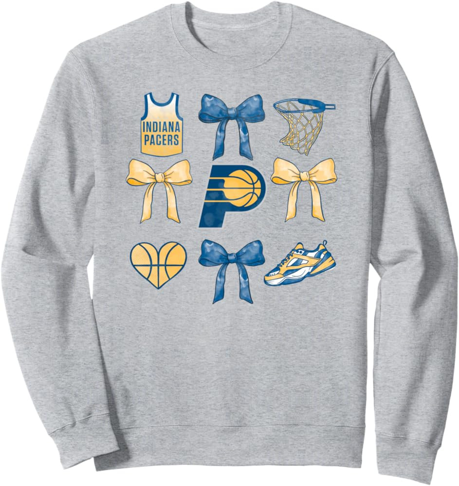 NBA Indiana Pacers Bow Grid Sweatshirt | Amazon (US)