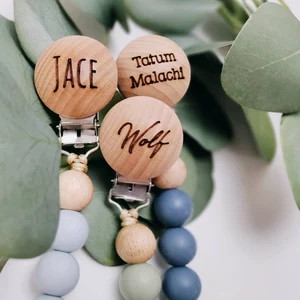 Personalized Pacifier Clip / Silicone Pacifier Clip / Rubber - Etsy | Etsy (US)