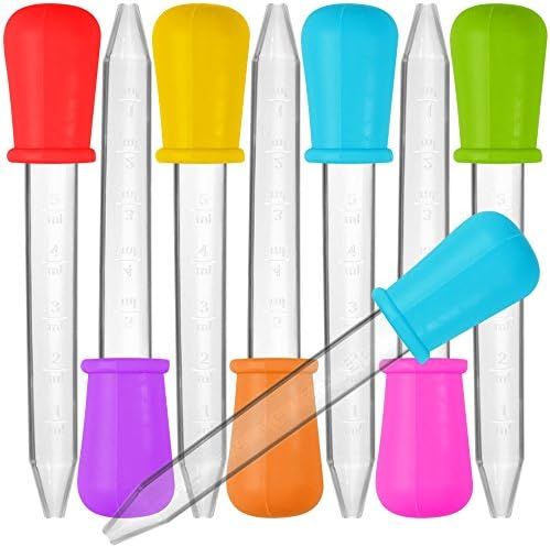 8 Pcs Liquid Droppers, SENHAI Silicone and Plastic Pipettes Transfer Eyedropper with Bulb Tip for... | Amazon (US)