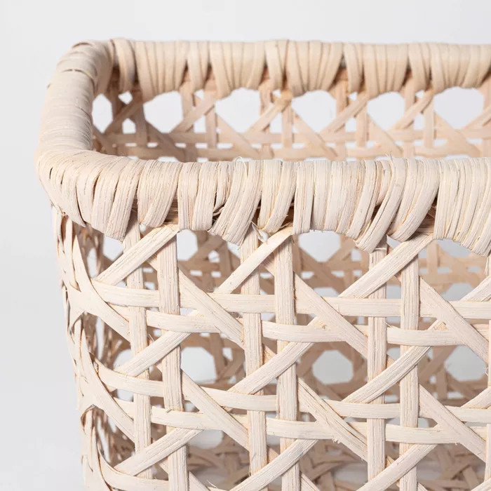 11" x 8" Rattan Turntum Weave Basket Natural - Threshold™ designed with Studio McGee | Target