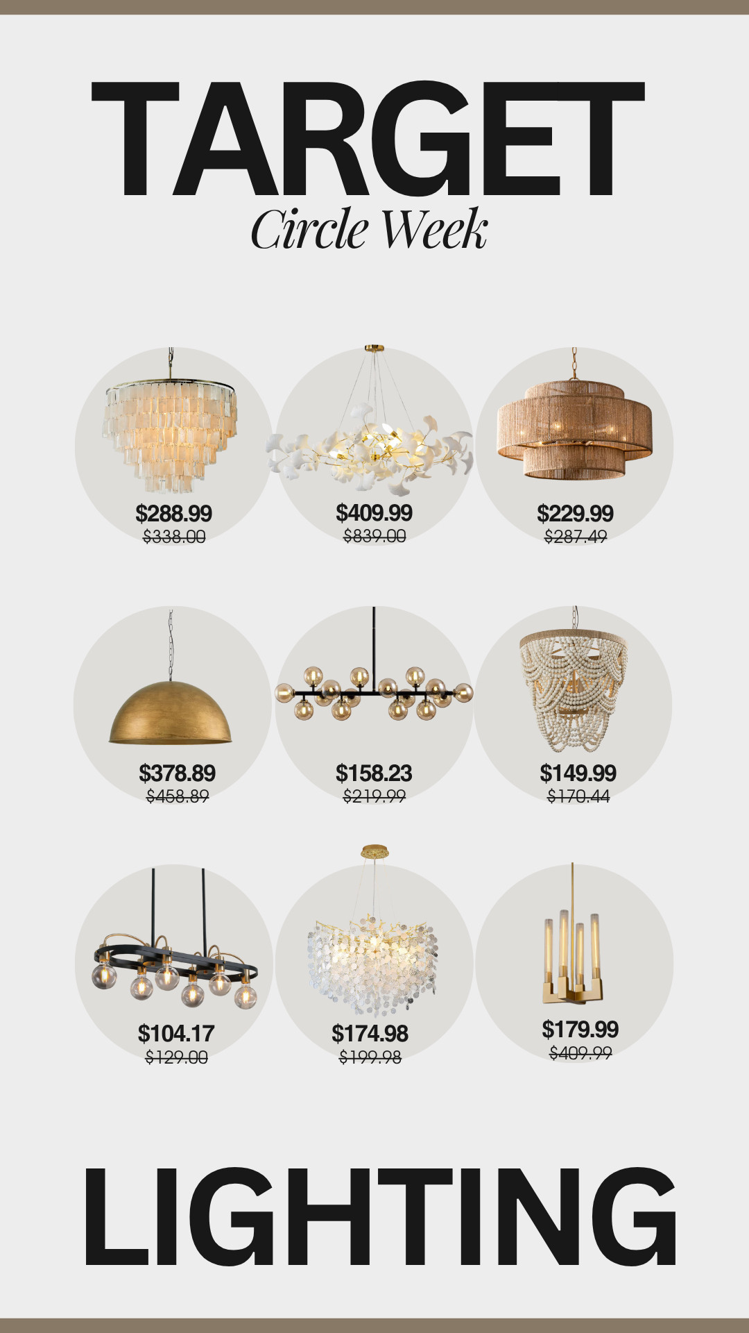 Target Circle Week Chandelier Finds! 

 #circleweek #target #lighting #lightfixtures #homeinspo #chandelier #LTKHome #LTKSaleAlert