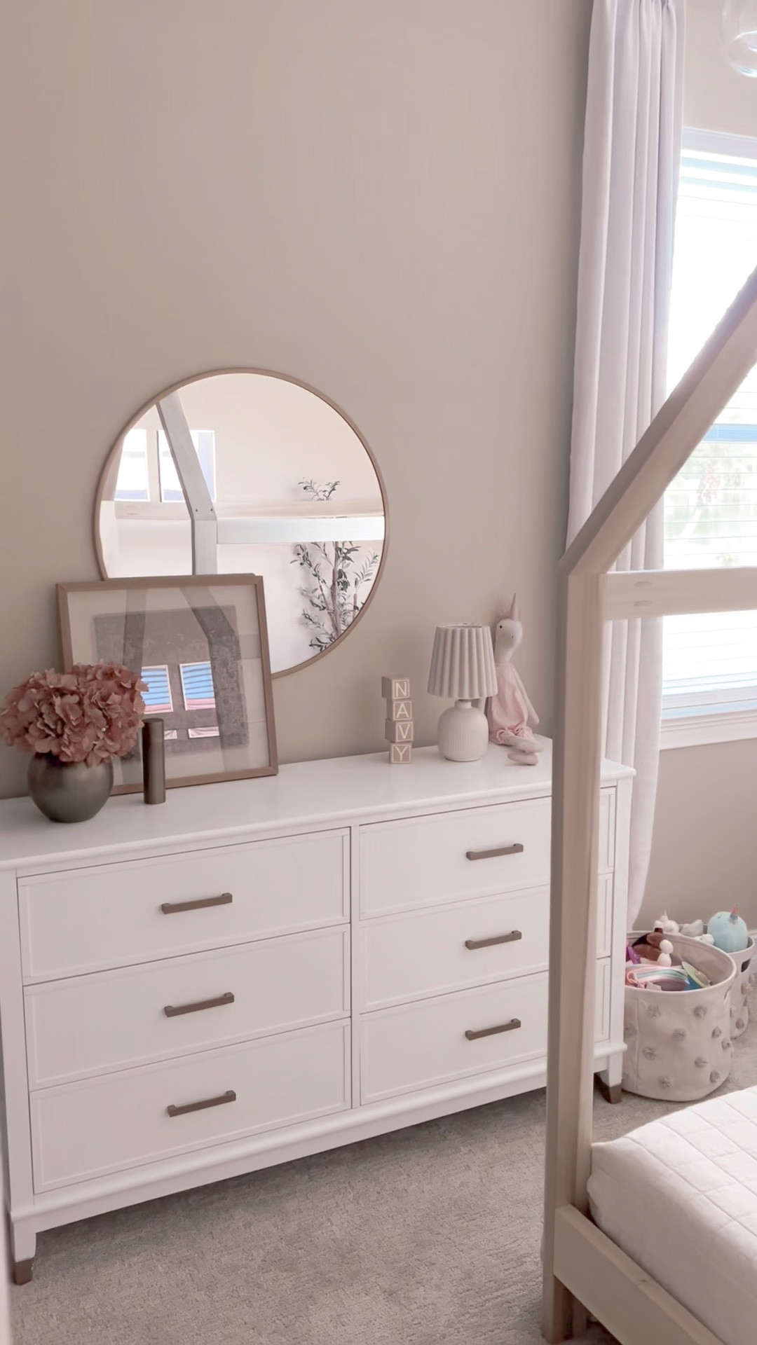 Girls bedroom, bedroom decor, kids decor, home decor, neutral decor, big girls room, play room, neutral decor, house bed, dresser, fall decor, quilt, bedding, throw pillow, custom drapery, pleated curtains. 

#twopagescurtains 

#LTKSeasonal #LTKkids #LTKhome