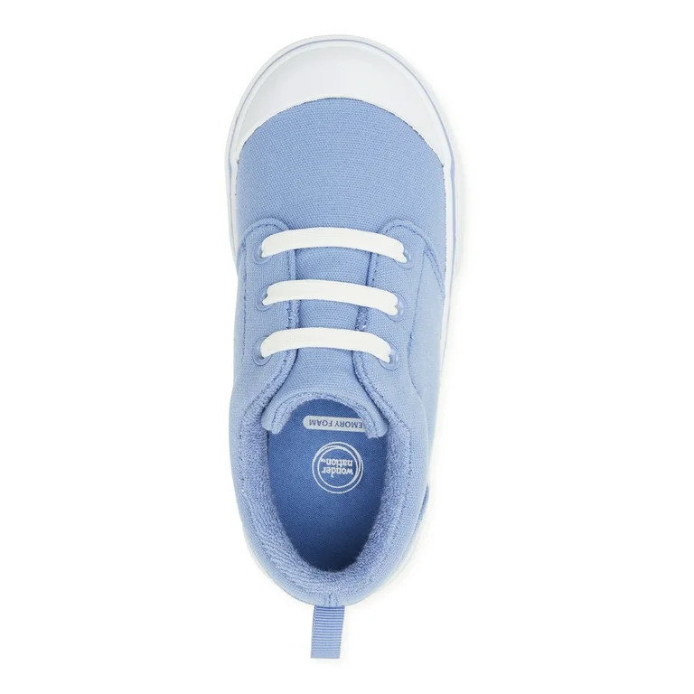 Wonder Nation Toddler Boys Elastic Lace-Up Sneakers, Sizes 5-12 - Walmart.com | Walmart (US)
