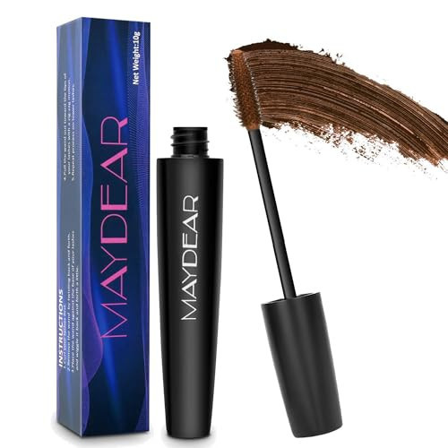 Maydear Brown Mascara for Eyelashes, Waterproof Long Lasting Smudgeproof Color Mascara for Women Fast Dry Lengthening Eye Makeup Party Stage Use | Amazon (US)