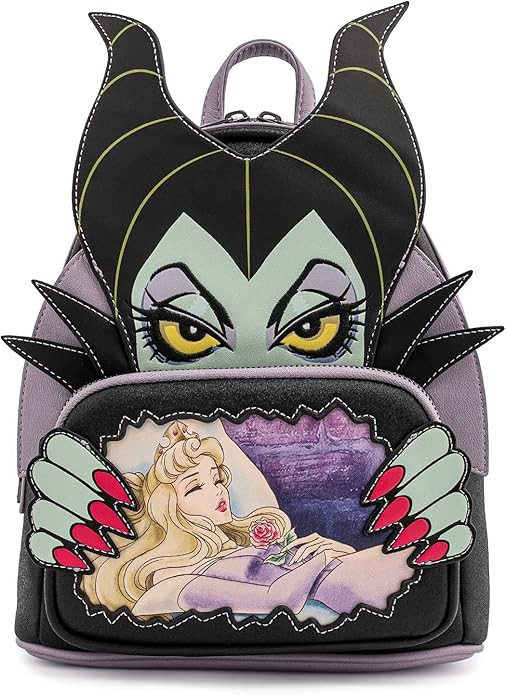 Loungefly Disney Villains Scene Maleficent Sleeping Beauty Womens Double Strap Shoulder Bag Purse | Amazon (US)