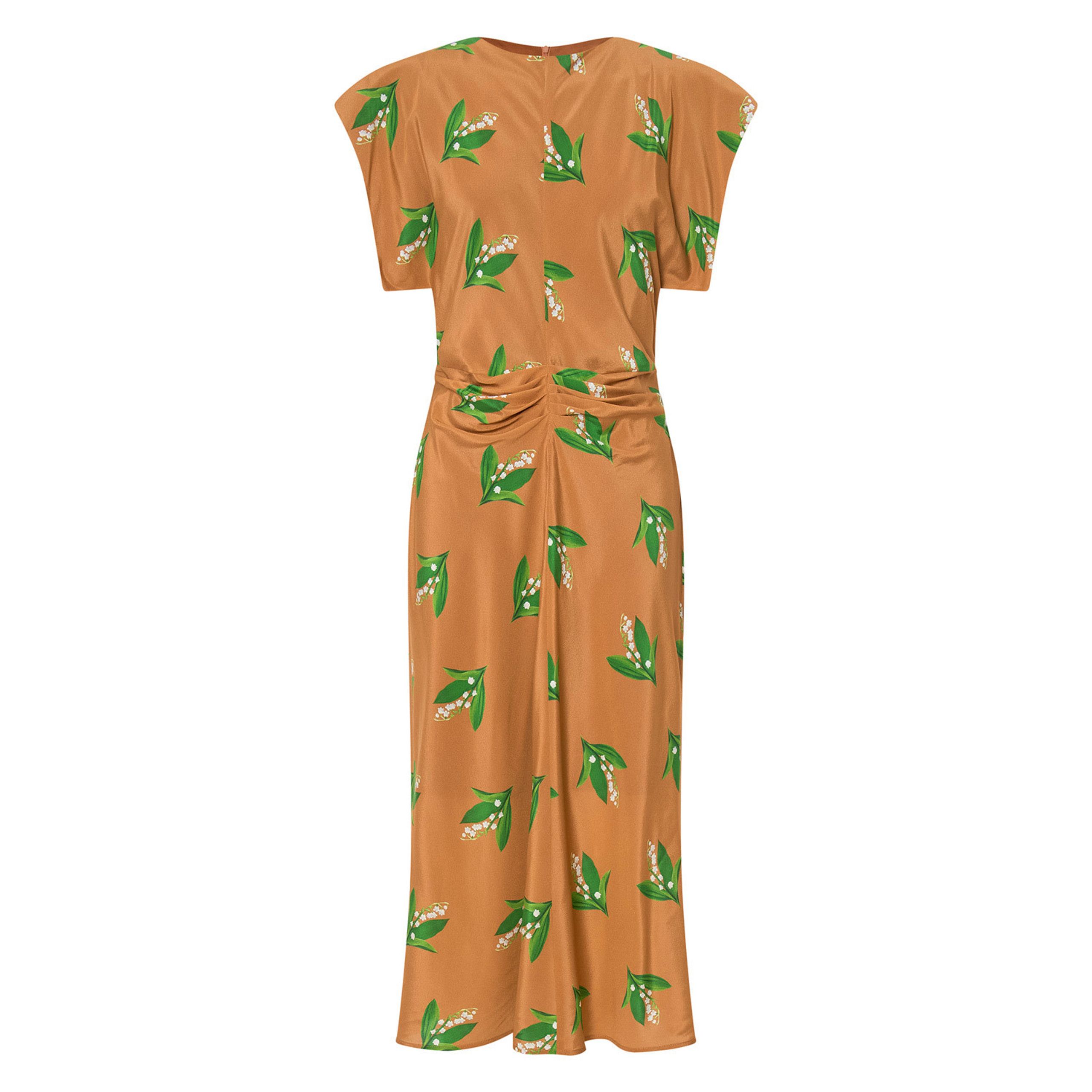 Lily Of The Valley Dress - Toffee | Oroton | Oroton