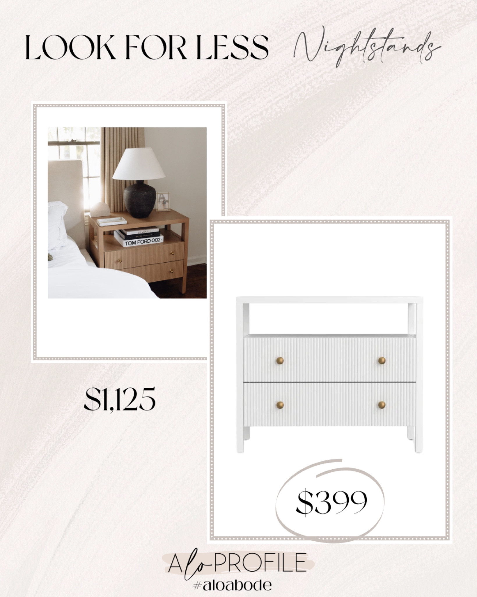 Nightstand look for less🤍 found my bedroom nightstands very similar in white at a great price!!

#LTKHome
