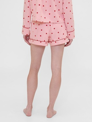 Gap × Summer Fridays Flannel Hearts PJ Boxer Shorts | Gap (US)