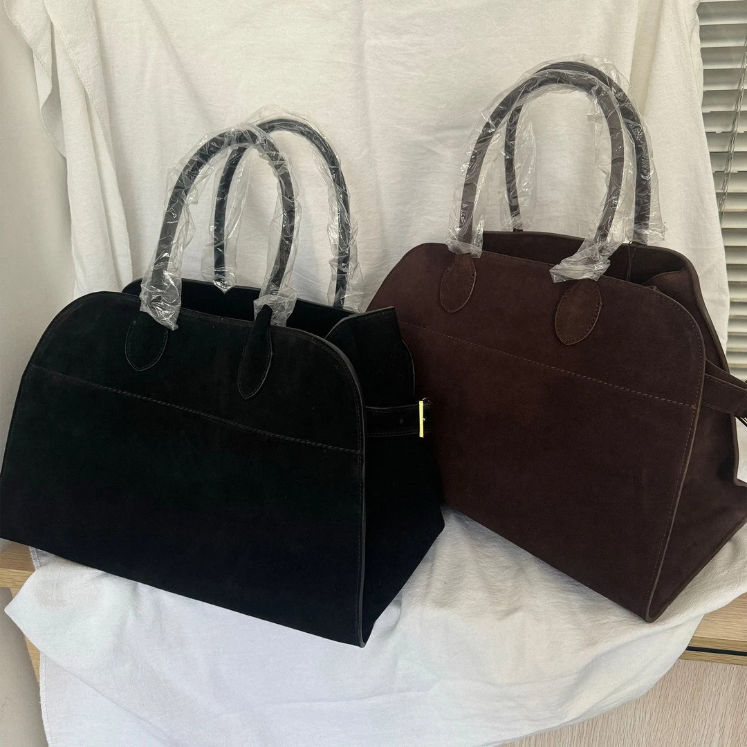 Suede Tote Bag,large Suede Handbag, Minimalist Tote Bag, Suede Leather Tote Bags, Tote Bag for Wo... | Etsy (US)