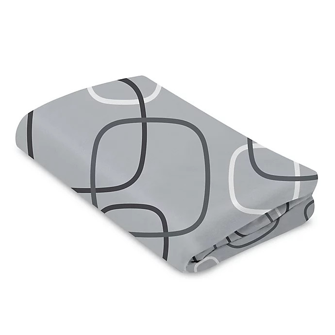 4moms® breeze® Fitted Playard Sheet in Silver | buybuy BABY