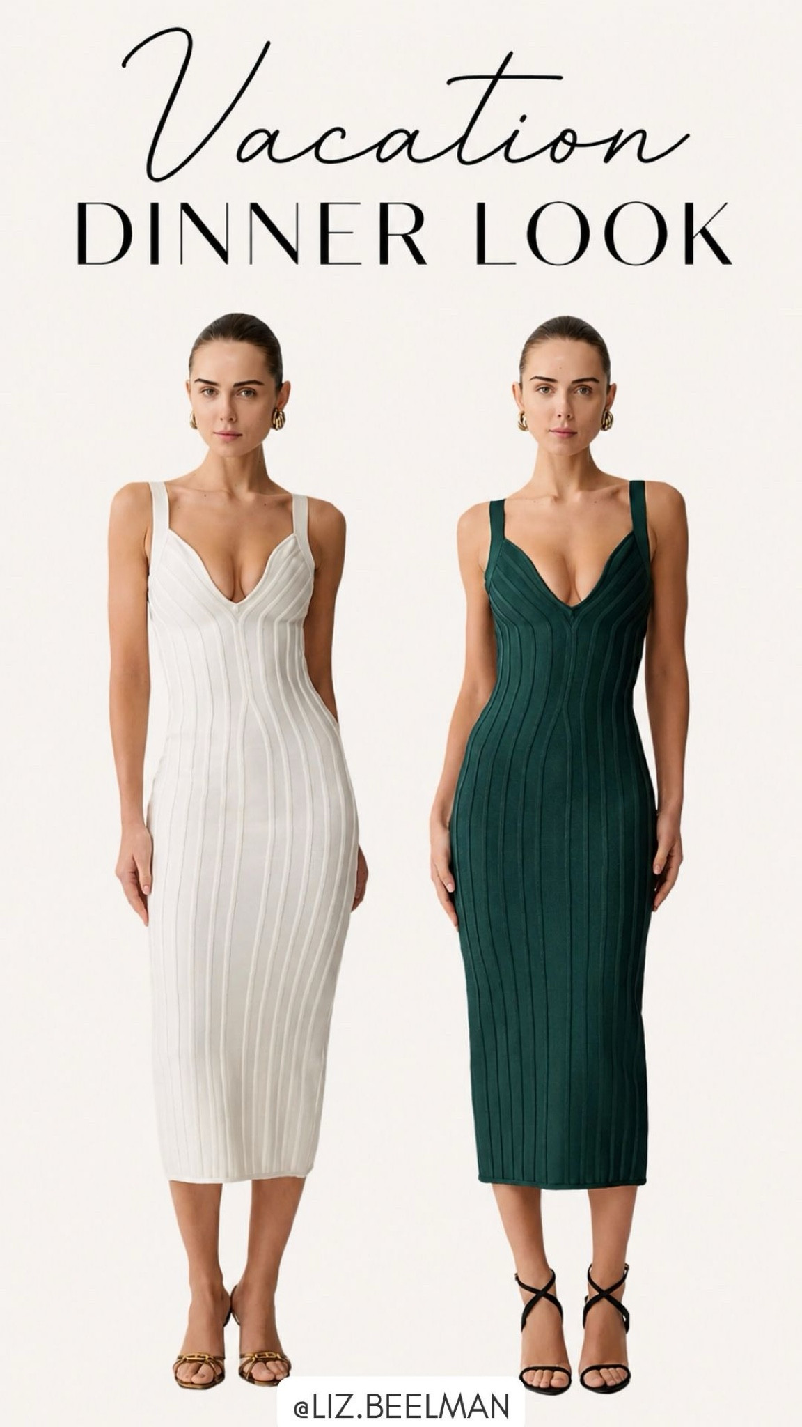 MESHKI Gai Bandage Knit: Vacation Dinner Look

#resortwear #vacation #dinnerlook #nightout #datenight 