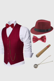 1920s Mens Fashion - Mens Great Gatsby Vest Set | BABEYOND | BABEYOND
