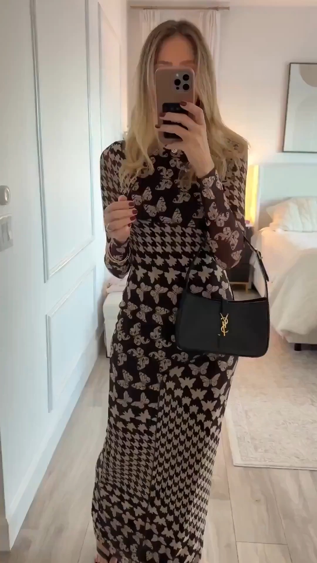 Going out with Eric tonight 
Love the fitting of this dress. Flattering and the fabric feels so good in the skin 
Runs tts , wearing a size small 

Date night outfits

#LTKOver40 #LTKU #LTKSeasonal