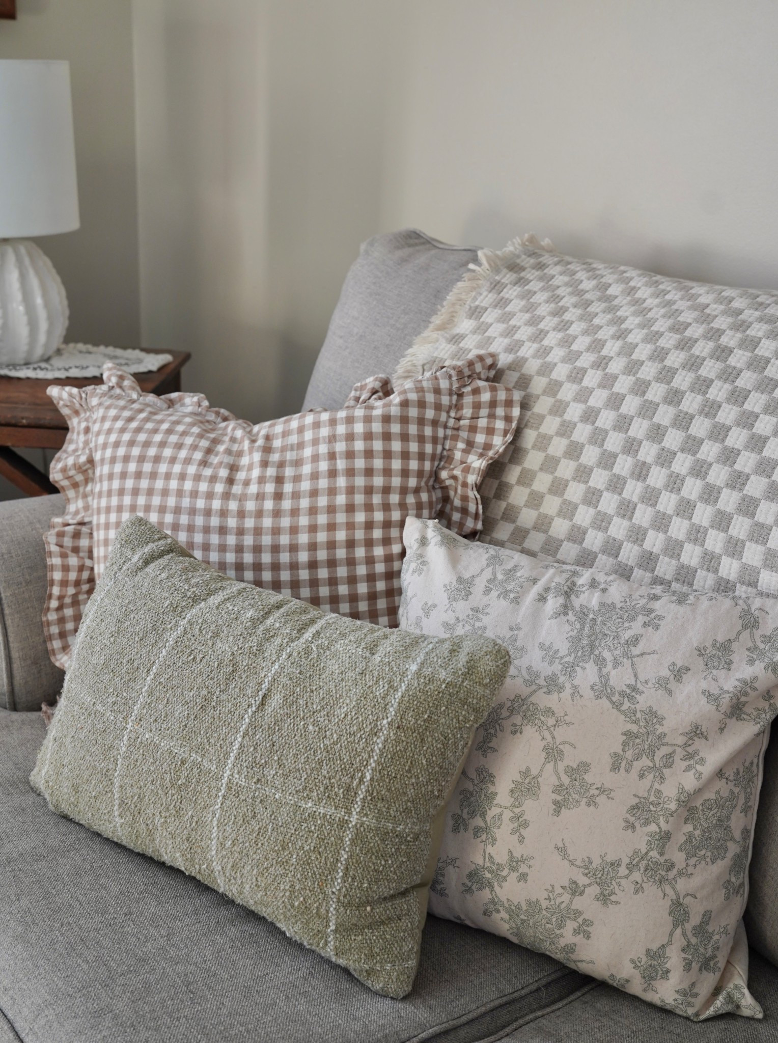 Collected home pillows! Pillow covers. Amazon pillow covers. Cozy homes. Collected home. Pillow combinations. 

#LTKHome #LTKSeasonal