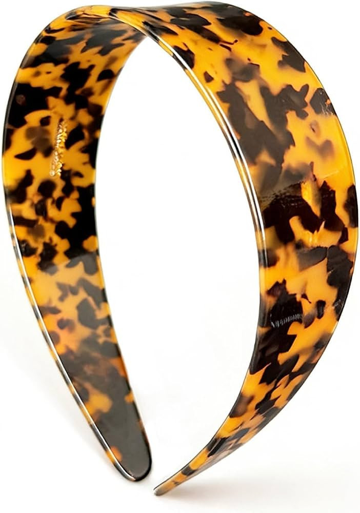 BOYIVI Tortoise Shell Headbands for Women, Wide Leopard Headbands with Teeth for Women's Hair No ... | Amazon (US)
