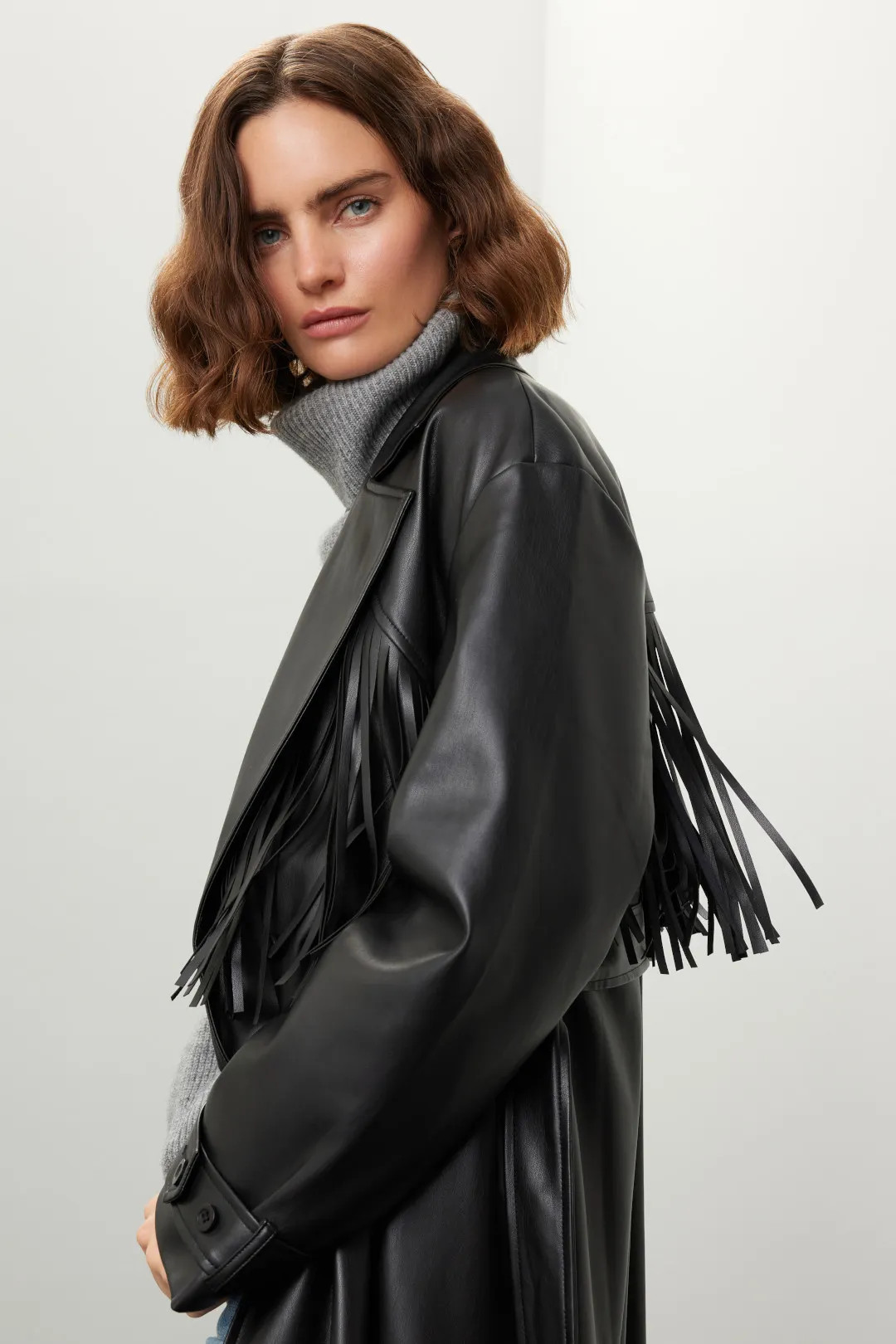 Jason Wu x RTR Vegan Leather Tie Waist Trench | Rent the Runway