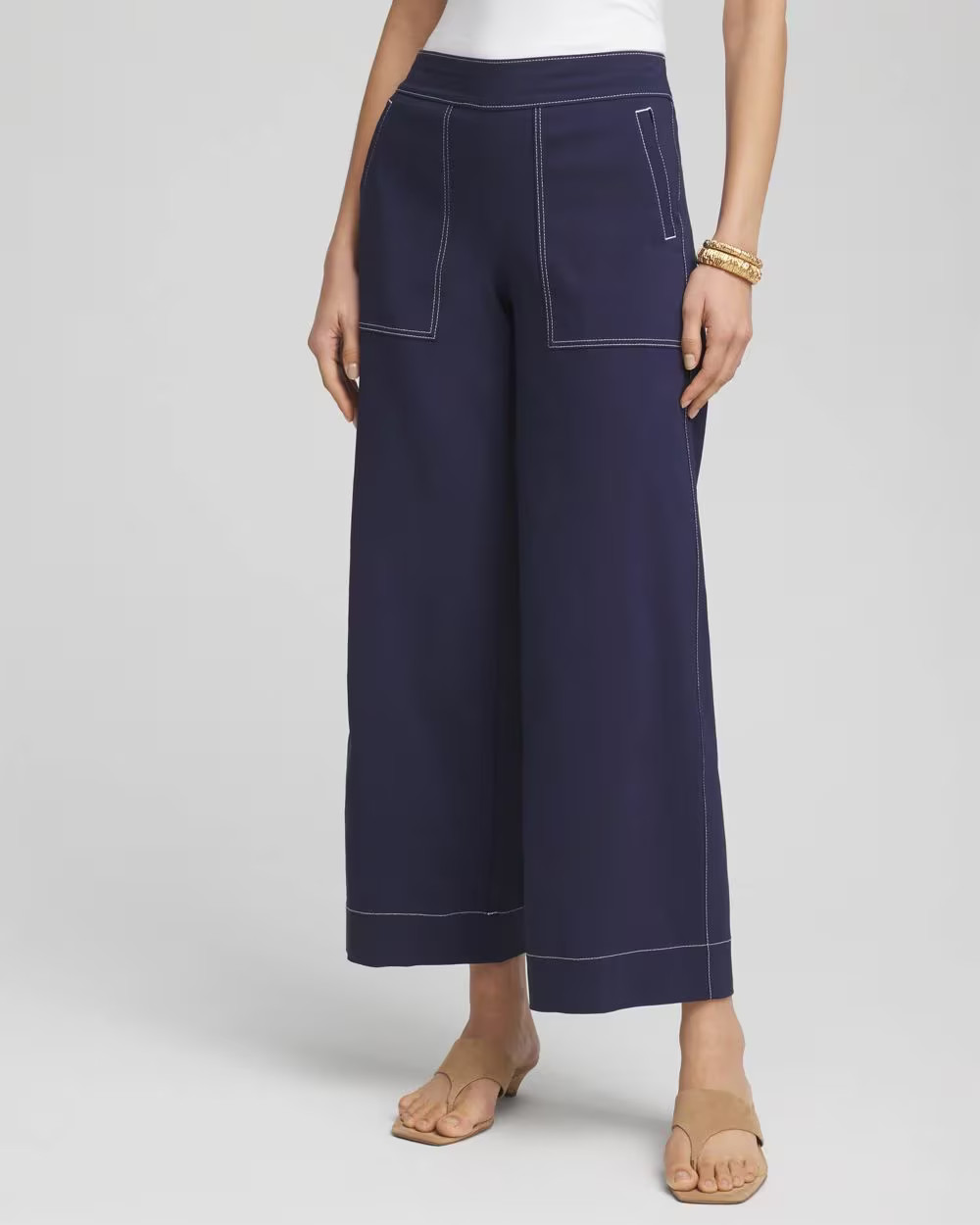 Brigitte™ Utility Wide-Leg Cropped Pants | Chico's