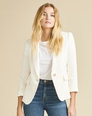 Schoolboy Linen Dickey Jacket | Veronica Beard