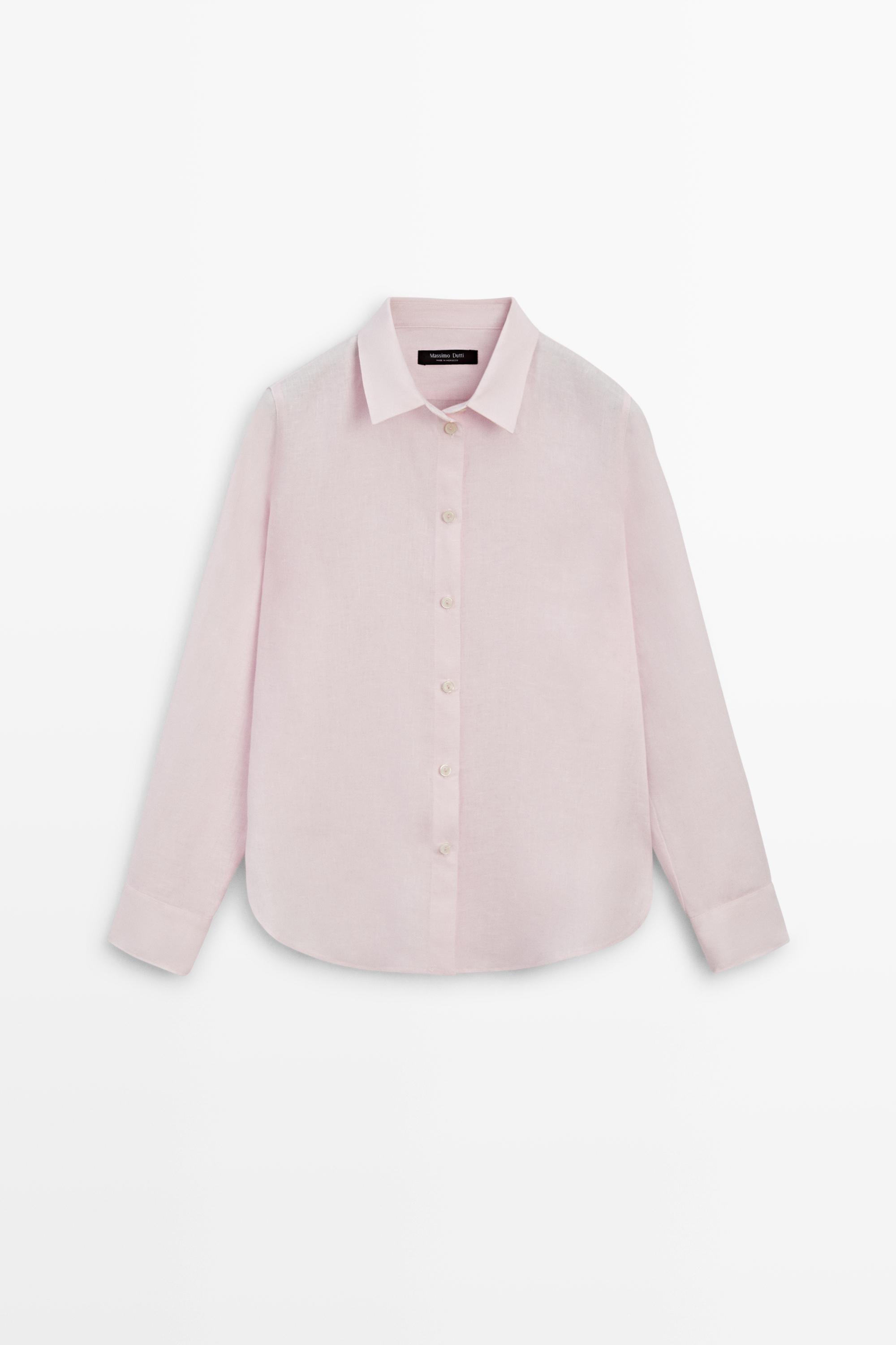 Flowing 100% linen shirt | Massimo Dutti UK