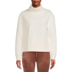 Avia Women's Quilted Mock Neck Pullover - Walmart.com | Walmart (US)