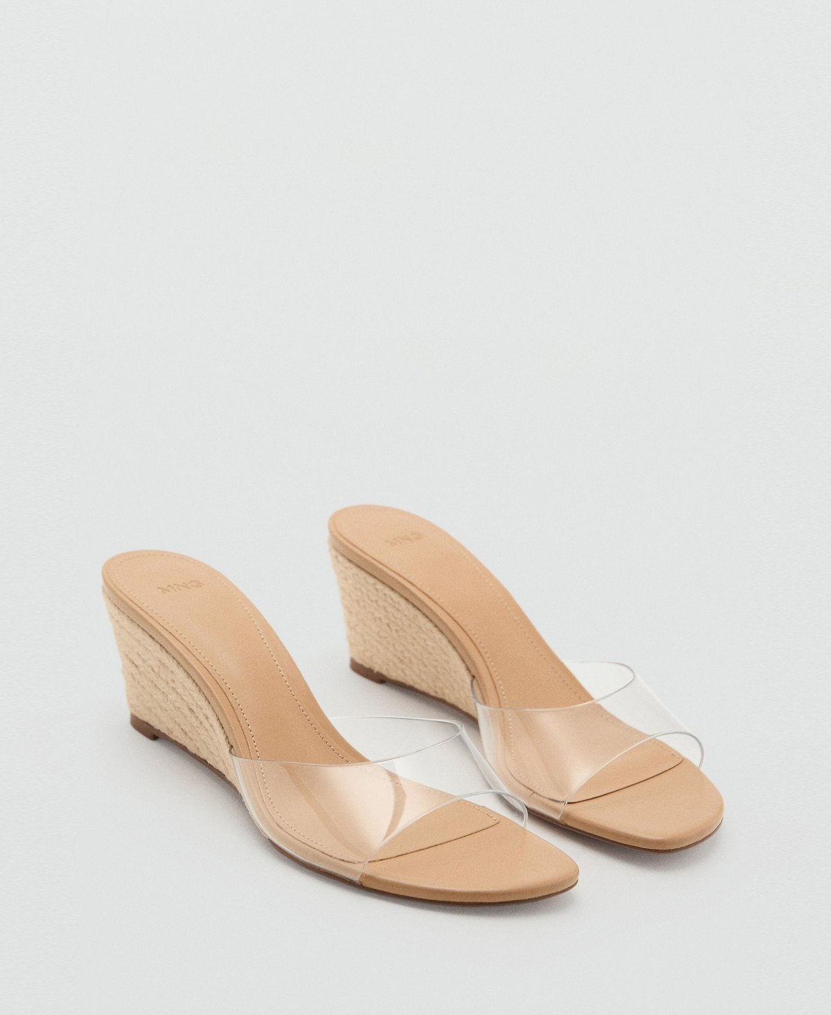 Mango Women's Vinyl Wedge Sandals - Nude | Macy's