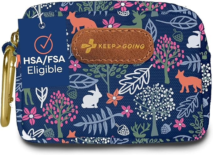 KeepGoing Small Travel First Aid Kit Kids – 60 Pc. Mini First Aid Kit for Purse, Diaper Bag, & ... | Amazon (US)