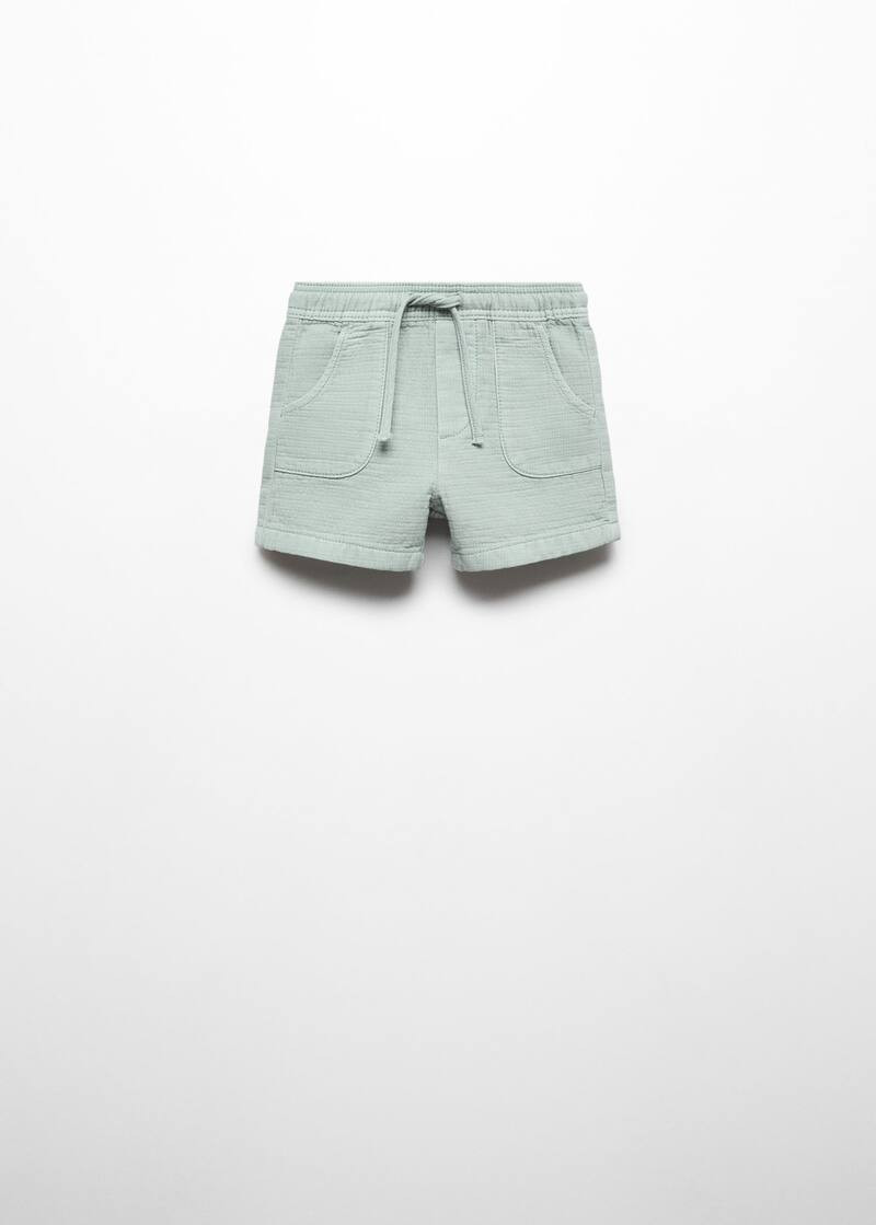 Cotton shorts with elastic waist -  Teenage girl | Mango Teen USA | MANGO (US)