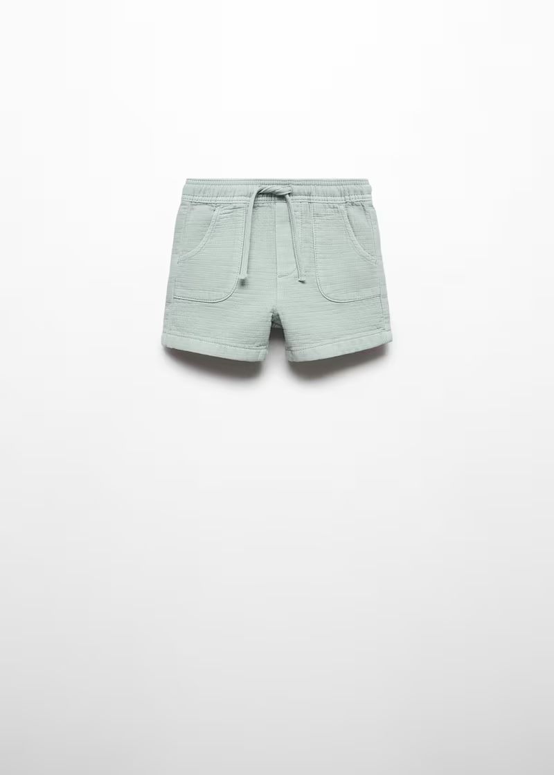 Cotton shorts with elastic waist -  Teenage girl | Mango Teen USA | MANGO (US)