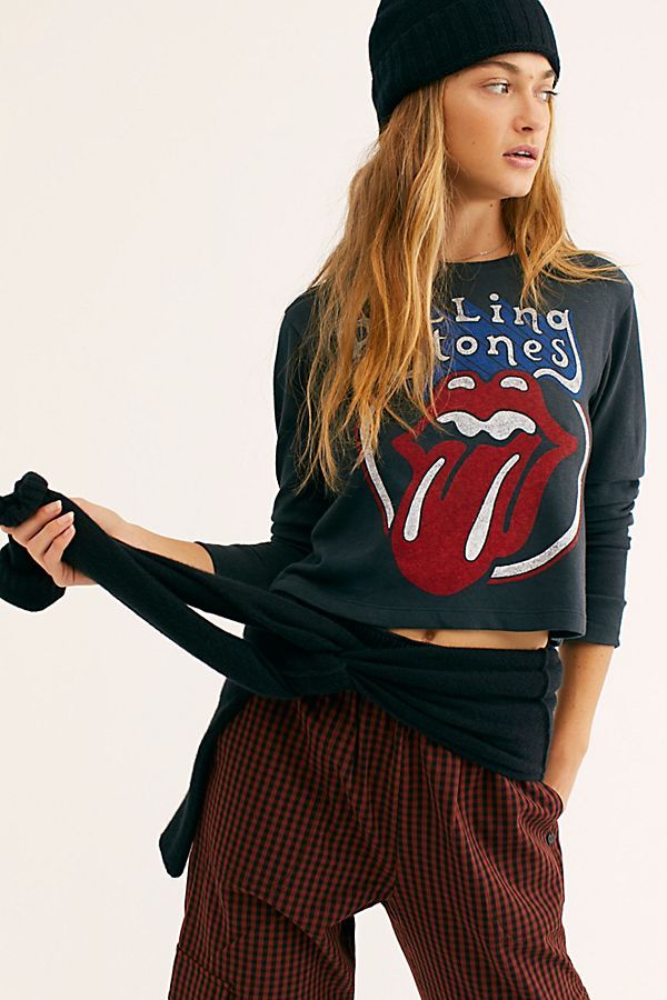 Rolling Stones Vintage Hemp Long Sleeve | Free People (Global - UK&FR Excluded)