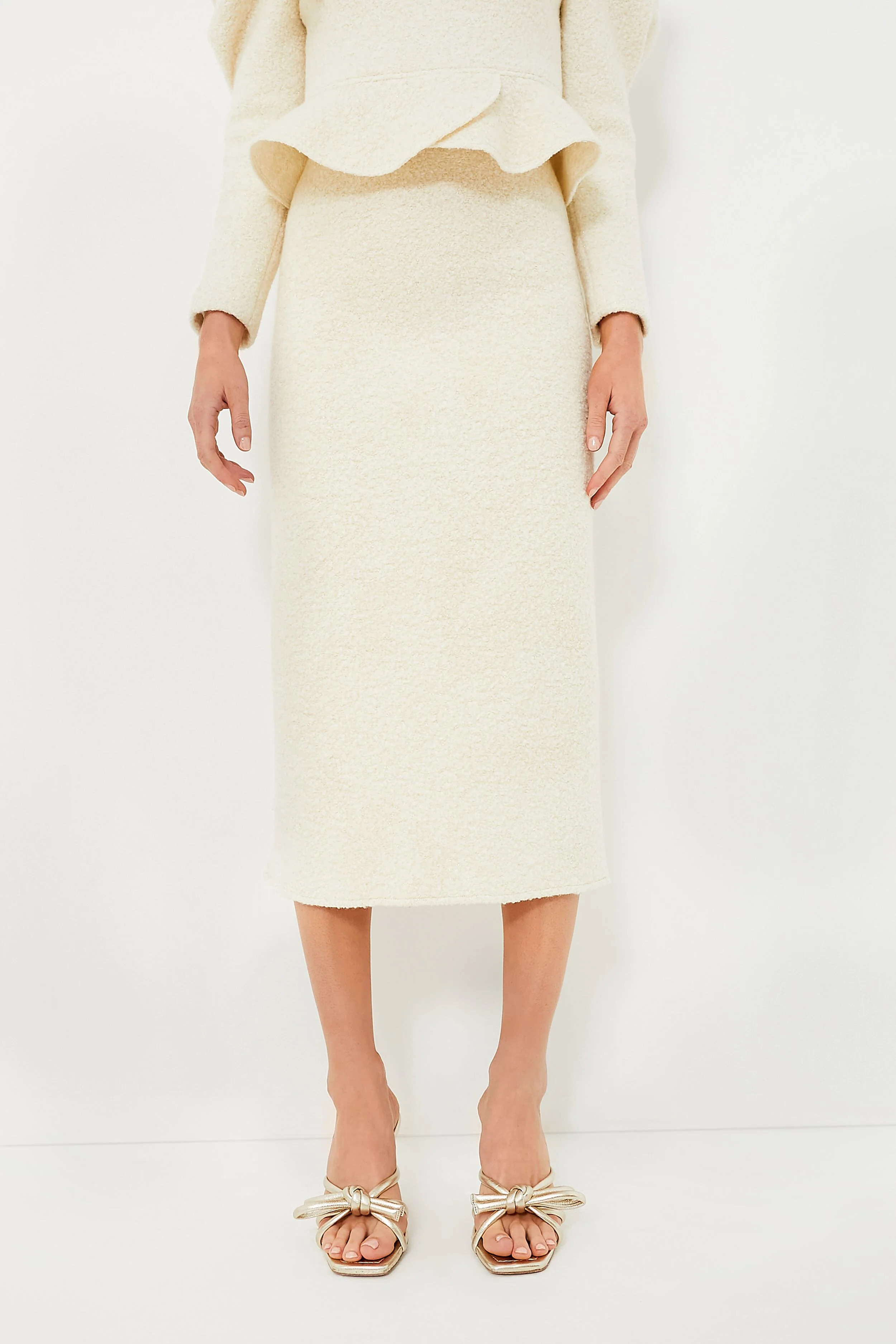 Cream Peri A-Line Skirt | Tuckernuck (US)