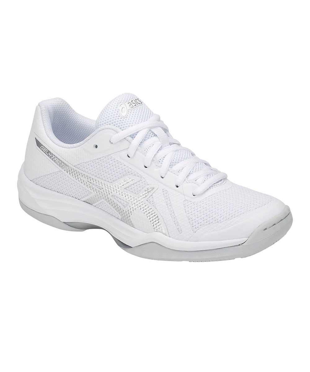 ASICS Women's Running Shoes REAL - Real White & Silver Gel-Tactic 2 Sneaker - Women | Zulily