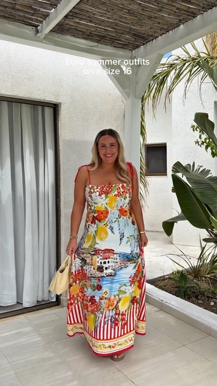 Euro summer on a size 16 💃🏼🇬🇷🌴✈️🍷🫒🌊

Which is your fave look? 

#summeroutfits #eurosummer #dresses #size16 #holidayoutfits swimwear holiday dresses