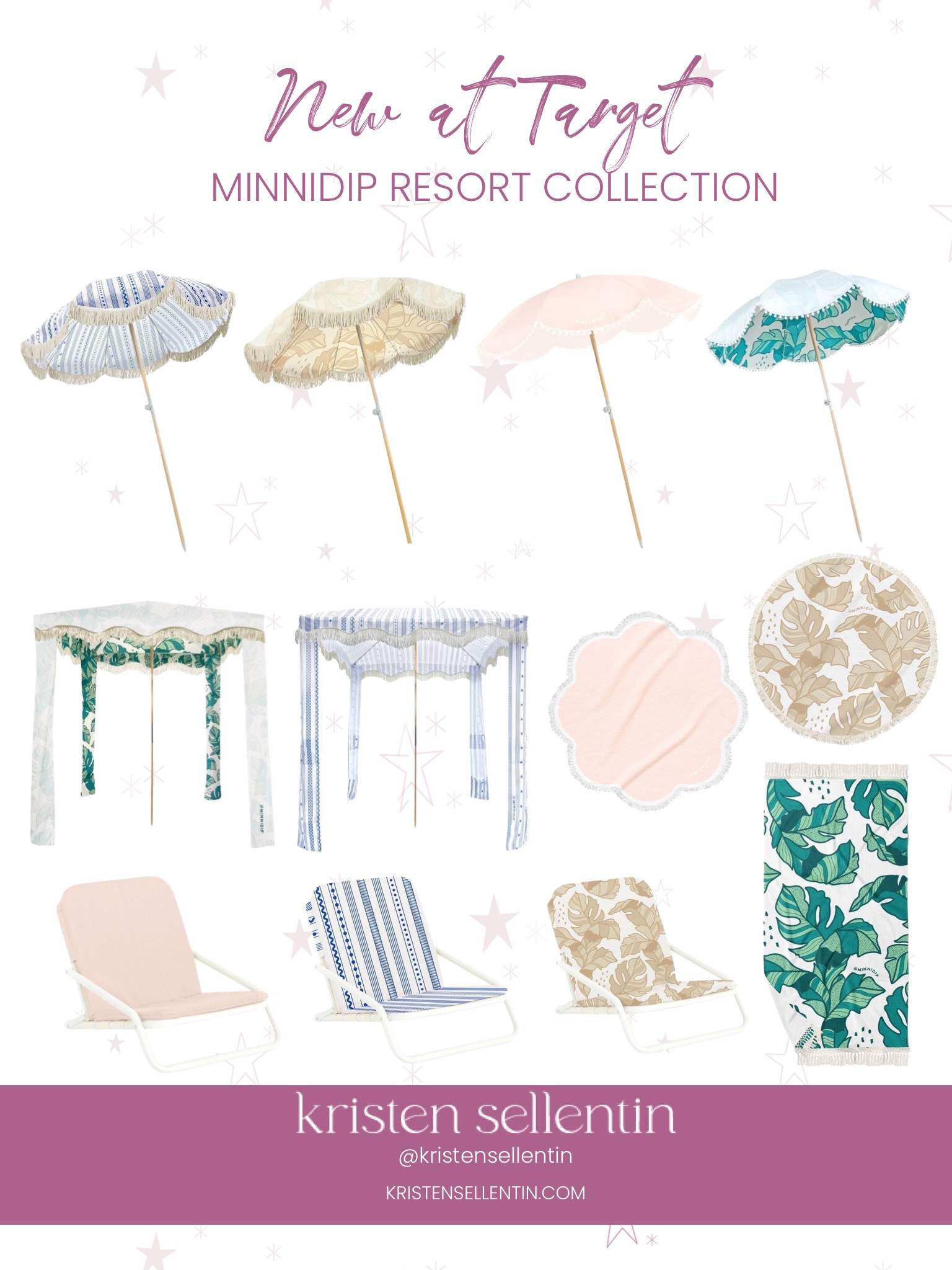 New Minnidip Beach & Pool Collection is out!  Chairs, beach towels, canopy’s & umbrellas all beautiful and resort chic! 

#minnidip #beach #pool #umbrella #beachtowel #canopy #beachchair #resort #poolfurniture #beachstyle #poolstyle 

#LTKunder100 #LTKhome #LTKswim