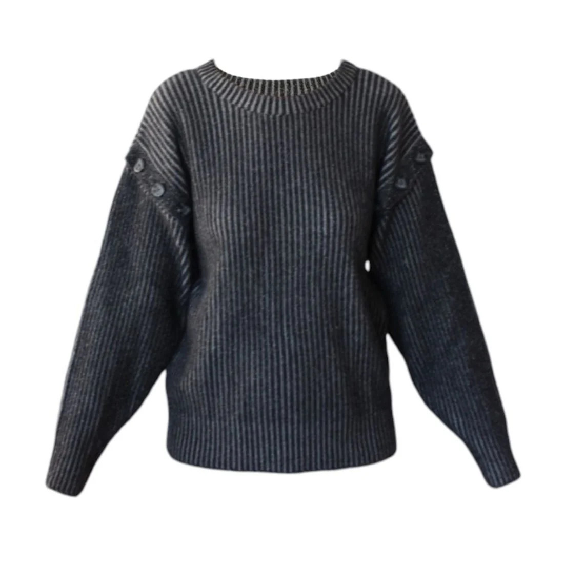 Knit Top | Charcoal S | DOORS NYC