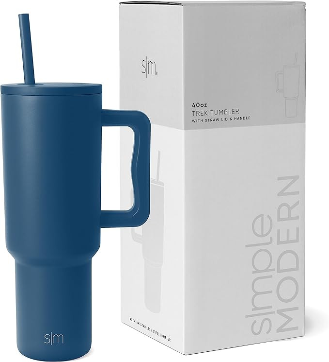 Simple Modern 40 oz Tumbler with Handle and Straw Lid | Insulated Reusable Stainless Steel Water ... | Amazon (US)