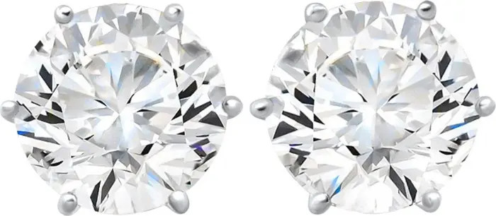 2Ct tw Sylvie Round Thin & Delicate Diamond Studs 14k Gold Lab Grown | Nordstrom