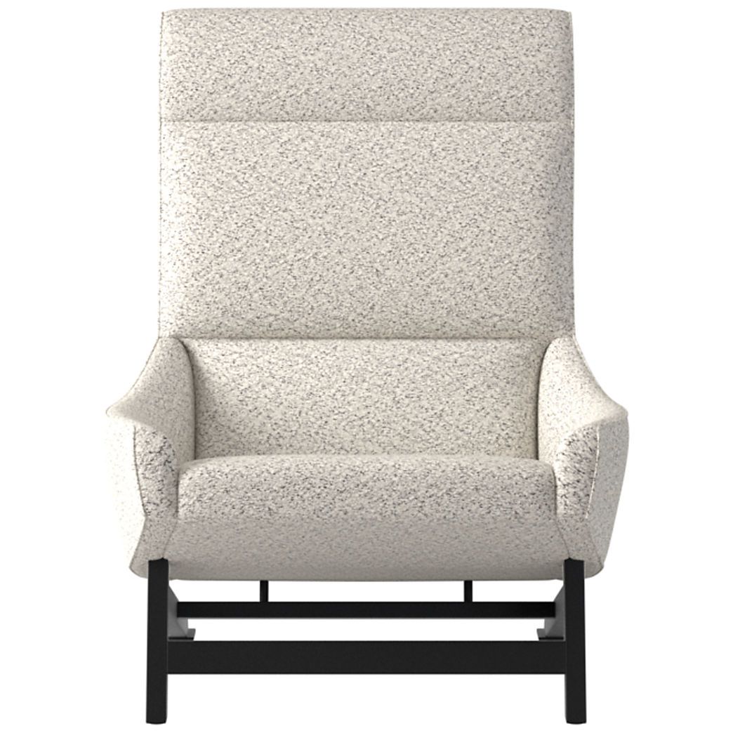 Grosseto Peppered Grey Boucle Lounge Chair by Gianfranco Frattini + Reviews | CB2 | CB2