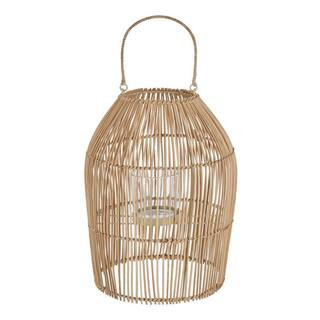 Natural Rattan Lantern | The Home Depot