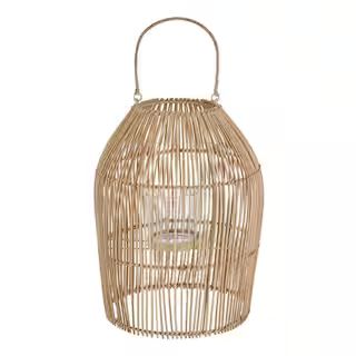 StyleWell Natural Rattan Lantern FEH2111-12 - The Home Depot | The Home Depot