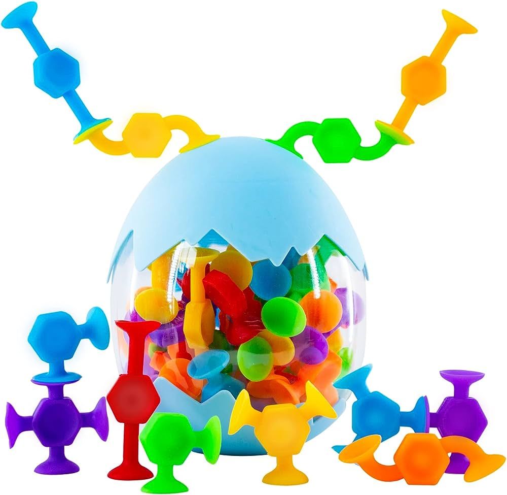48 Pcs Bath Toys for Kids Ages 3+, Sensory Toys for Autistic Children, Travel Toys Window Toys St... | Amazon (US)