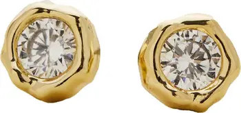 Asterales Molten Bezel Stud Earrings | Nordstrom